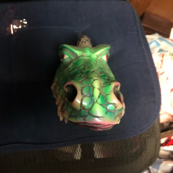 🎃Awesome Dragon Head Sculpture Signed! - 476 $60 or $50 w/offer - Picture 2 of 9